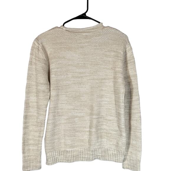Abercrombie & Fitch Tan Cotton/Linen Blend Pullover Knit Sweater Women Sz S - Picture 2 of 6